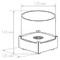 Настольный биокамин  МУЗЫКА ОГНЯ (12*14см) черный
